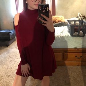 Red Shift Dress